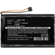 CoreParts Battery for Two Way Radio (1 Zellen, 1230 mAh), Notebook Akku, Schwarz