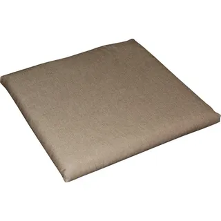 Gartensitzkissen , Taupe , Textil , Uni , Füllung: Schaumstoff, Vlies , 50x4x50 cm , Made in Germany , Gartenmöbel, Gartenpolster & Auflagen, Gartenkissen