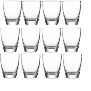 SVUPUE Schnapsgläser aus Glas, Schnapsgläser 2cl, Shotgläser, transparentes Schnapsglas und Likörgläser für Party und Verkostung (12 Stück, 35 ml)