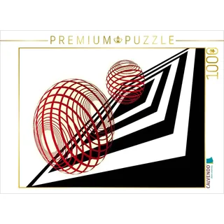 CALVENDO Puzzle SCHWARZ, WEIß, ROT | 1000 Teile Lege-Größe 64 x 48 cm Foto-Puzzle für glückliche Stunden