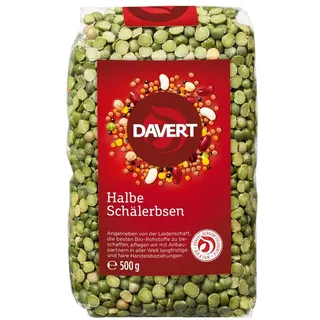 midsona Davert Halbe Grüne Schälerbsen bio 500g