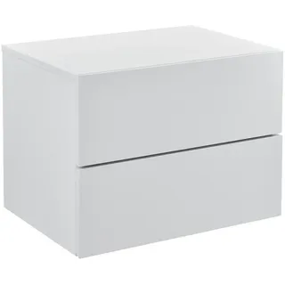 [en.casa] Wandregal Ampfing 40 x 30 x 29 cm Weiß