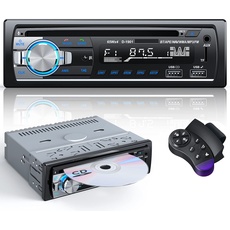CENXINY Autoradio mit CD Bluetooth, RDS Autoradio mit Bluetooth Freisprecheinrichtung 1 DIN Autoradio MP3 Player/FM Radio, 2 USB Anschlüsse für Musikspielen und Aufladen(Mit CD Player)