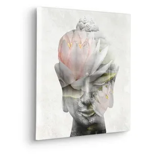 KOMAR Leinwandbild »Wellness Time - Größe 40 x 40 cm« Natur 1 Stk. tlg. Keilrahmenbild mi Echtholzrahmen, bunt
