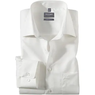 Businesshemd OLYMP "Luxor comfort fit", Herren, Gr. 41, N-Gr, beige, Web, Obermaterial: 100% Baumwolle, Hemden Businesshemd