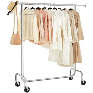 Songmics Rollgarderobe HSR11SV1 silber Metall 110,0 - 150,0 x 160,0 cm