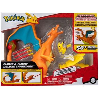 Bizak Pokemon Deluxe Charizard Vs Pikachu, Set mit mehr als 30 einzigartigen Lichter, Geräusche und Bewegungsreaktionen in Ihrer Flugform (63223731)