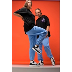 Große Größen Sweatpants, Damen, blau, Größe: XL, Baumwolle/Polyester, Studio Untold