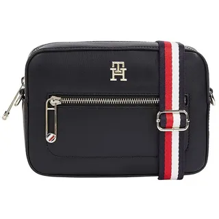Tommy Hilfiger Damen Crossbody Bag Iconic Camera Bag Klein, blau (Space Blue), Einheitsgröße