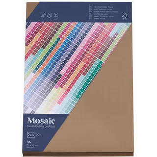 Artoz Briefumschläge Mosaic DIN B6 ohne Fenster natur nassklebend 20 St.