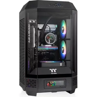 Thermaltake The Tower 250 Black Midi-Tower Gaming-Gehäuse Schwarz