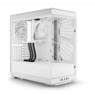 HYTE Y40 Snow White ATX Midi Tower Gaming Gehäuse weiß,