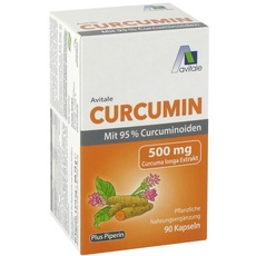 Bild von Curcumin 500 mg 95% Curcuminoide+Piperin Kapseln