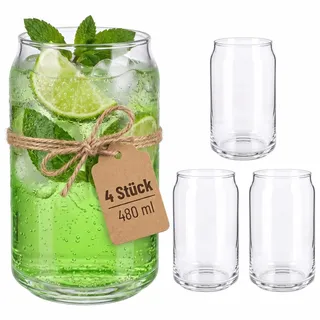 Relaxdays Longdrinkglas 0,48 l 4 St.