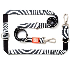 Max & Molly Multifunktionsleine - Zebra, L