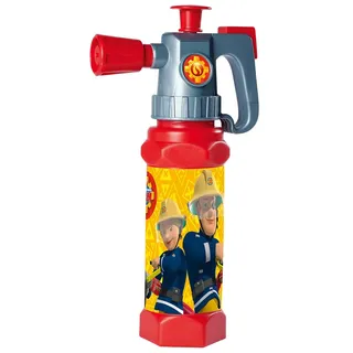 Simba 109252514 - Feuerwehrmann Sam Schaum und Wasserkanone, Wasserspielzeug, spritzt Wasser oder schäumt, Druckluftmechanismus, Feuerwehr, Feuerlöscher, 31cm, Rollenspiel, ab 3 Jahren