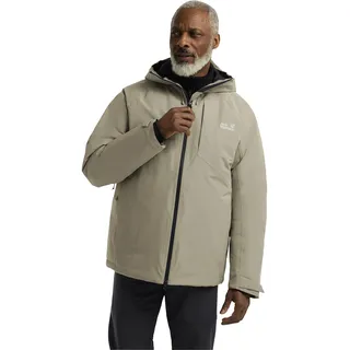 Jack Wolfskin Herren, Icecape 2l Down Ins Jkt M Rds, Linen, L, EU