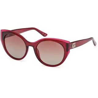 GUESS Gu7909 69T shiny bordeaux 53/19/140 Damen Sonnenbrillen - Transparent, milchig