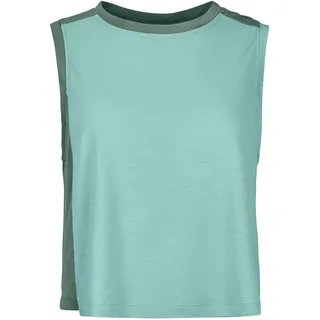 ORTOVOX 150 COOL Crack TOP W - Robustes, kühlendes Shirt mit Merinowolle für Tage am Fels - GRÜN - Damen - L