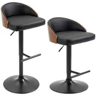 Homcom Barhocker 49,5 x 96 x 48 cm Schwarz