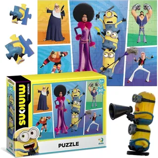 80-Teiliges Minions-Puzzle Buntes Puzzle Für Kinder