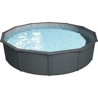 Aufstellpool Stahlwandpool-Set Steinbach Nuovo de Lux II rund Ø 360x120 cm inkl.