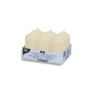Papstar Stumpenkerzen 11,5 x 6 cm 6 St. creme