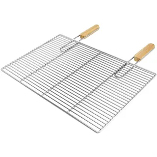 ECD-Germany Grillroste , Silberfarben , Metall , Rechteckig , 40x60 cm , Grills, Grillzubehör