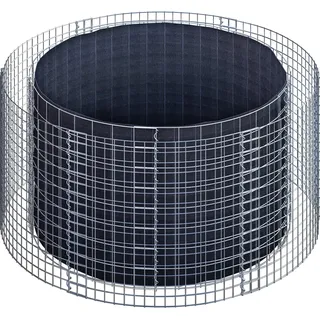 Gabiona Gabionen-Hochbeet rund 80 cm x Ø 172 cm Maschenw 5 cm x 10 cm