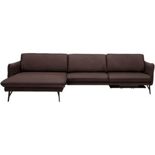 Himolla Ecksofa , Braun , Leder , Echtleder , Rindleder , Uni , Ottomane links, L-Form , 330x174 cm , Blauer Engel, Goldenes M, Made in Germany, Emas , Typenauswahl, Lederauswahl, Stoffauswahl, seitenverkehrt erhältlich, Hocker erhältlich, Rücken echt , Wohnzimmer, Sofas & Couches, Wohnlandschaften, Ecksofas