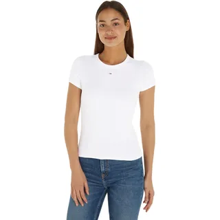 Tommy Hilfiger Tommy Jeans Slim Essential Ext Kurzarm-t-shirt - White - XL