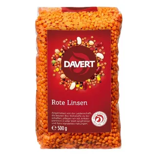 Davert Rote Linsen bio