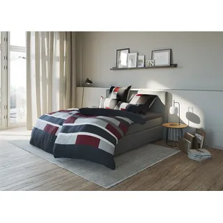 H.I.S. H.I.S Bettwäsche »Etienne in Gr. 135x200 oder 155x220 cm« 2 Stk., tlg. Bettwäsche aus Baumwolle, zeitlose Bettwäsche mit Streifen-Design