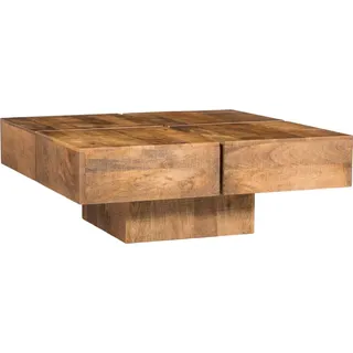Woodkings Couchtisch Amberley Mango 80x80 cm - Braun