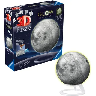 Ravensburger Puzzle 3D Puzzle-Ball Der Mond Glow-in-the-Dark 11586