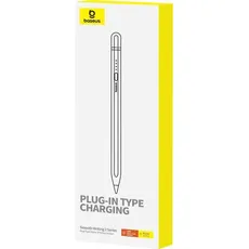 Baseus Active stylus Smooth Writing Series with plug-in charging, lightning (White), Stylus, Weiss