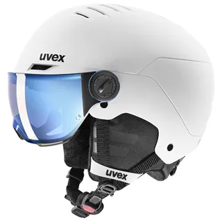 Uvex Rocket jr Visor 54-58 cm white-black matt