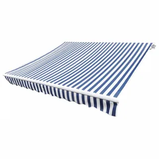 vidaXL Markisenbespannung 4600 x 295 cm blau/weiß