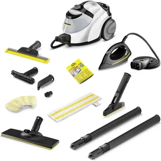 Kärcher Dampfreiniger SC 5 EasyFix Iron Select Bath Edition, 2250W, 4,2 Bar, 1,5l - Weiß