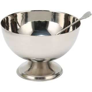 Restokki Eisbecher, Edelstahl Snackschalen, Eisschalen Set Mit Fuß 4 teiliges Set aus Wiederverwendbaren Dessertbechern aus Edelstahl Für Eisbecher, Obst, Snacks