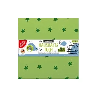 GUT&GÜNSTIG Geschirrtücher grün 35,0 x 35,0 cm, 2 St.