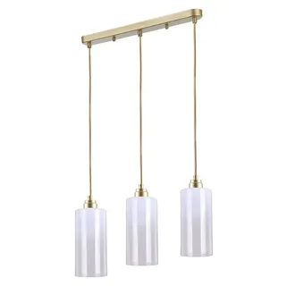 Rabalux 4480 Pendelleuchte 3 Spots Panthea, E27, gold-weiß, Modern, 50cm - Gold