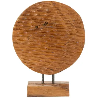 Skulptur , Braun , Holz , Teakholz , 30x40x15.5 cm , Dekoration, Dekofiguren & Skulpturen, Skulpturen