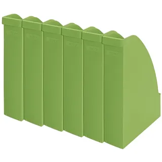 Leitz Stehsammler A4, 6er Pack, Blauer Engel, Recycle-Sortiment, Grün, 24765050
