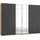 Drehtürenschrank Level by fresh to go 300 x 216 x 58 cm Grau