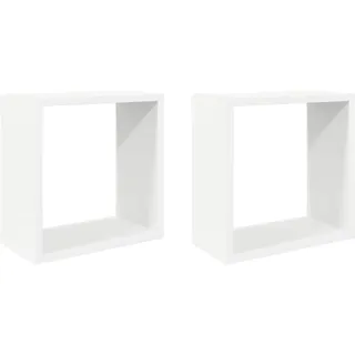 vidaXL Wandregal 30 x 15 x 30 cm Weiß