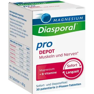 Protina Magnesium Diasporal pro B-Vit.Depot Muskeln und Nerven Tabletten 30 St.
