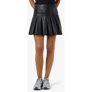 Noisy May Damen NMPAULO HW PLEATED PU MINI SKIRT Noos Rock, schwarz M EU