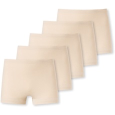 Schiesser Damen 5PACK Pagenslip Unterwäsche, hautton, 50