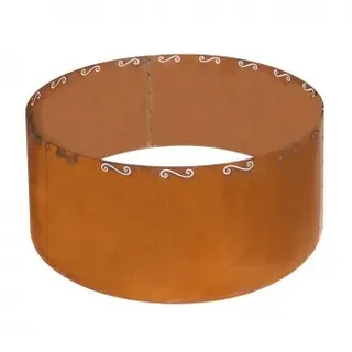 Bellissa Metall-Hochbeet Corten Rund 110 x 110 x 50 cm Braun